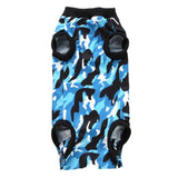 Max Pet Dog / Cat Recovery Suit Surgery Wound Protective Clothes Blue Camo L