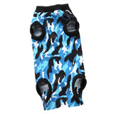 Max Pet Dog / Cat Recovery Suit Surgery Wound Protective Clothes Blue Camo L