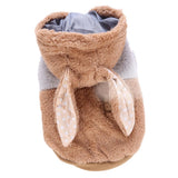 Max Pet Puppy Dog Comfortable Rabbit Shape Jacket Warm Plush Coat Apricot