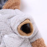 Max Pet Puppy Dog Comfortable Rabbit Shape Jacket Warm Plush Coat Apricot