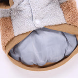 Max Pet Puppy Dog Comfortable Rabbit Shape Jacket Warm Plush Coat Apricot