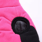 Max Pet Puppy Dog Comfortable Jacket Winter Warm Windproof Plush Coat Rose Red