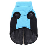 Max Pet Puppy Dog Comfortable Jacket Winter Warm Windproof Plush Coat Blue