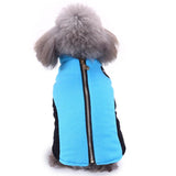 Max Pet Puppy Dog Comfortable Jacket Winter Warm Windproof Plush Coat Blue