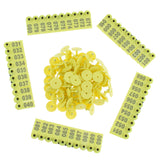 Max Plastic Livestock Ear Tag for Goat Sheep Pig Dog Number 1 to 100 Yellow