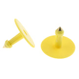 Max Plastic Livestock Ear Tag for Goat Sheep Pig Dog Number 1 to 100 Yellow