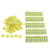 Max Plastic Livestock Ear Tag for Goat Sheep Pig Dog Number 1 to 100 Yellow