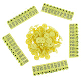 Max Plastic Livestock Ear Tag for Goat Sheep Pig Dog Number 1 to 100 Yellow