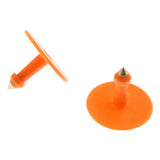 Max Plastic Livestock Ear Tag for Goat Sheep Pig Dog Number 1 to 100 Orange