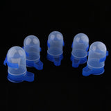 Max 5 Pcs Bird Pigeon Parrot Automatic Feeder Water Food Dispenser Blue S