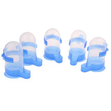 Max 5 Pcs Bird Pigeon Parrot Automatic Feeder Water Food Dispenser Blue S