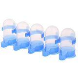 Max 5 Pcs Bird Pigeon Parrot Automatic Feeder Water Food Dispenser Blue S