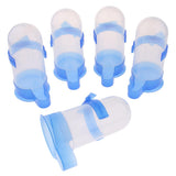 Max 5 Pcs Bird Pigeon Parrot Automatic Feeder Water Food Dispenser Blue L