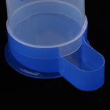 Max 5 Pcs Bird Pigeon Parrot Automatic Feeder Water Food Dispenser Blue L
