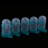 Max 5 Pcs Bird Pigeon Parrot Automatic Feeder Water Food Dispenser Green S