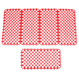 Max 5Pcs Rabbit Mats Cages Plastic Small Animal Cage Hole Mat Easy Clean Red