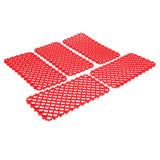 Max 5Pcs Rabbit Mats Cages Plastic Small Animal Cage Hole Mat Easy Clean Red