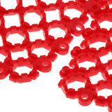 Max 5Pcs Rabbit Mats Cages Plastic Small Animal Cage Hole Mat Easy Clean Red