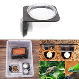 Max 1Pc Reptile Feeding Bowl Screw Food & Water Dish For Gecko, Lizard, etc