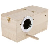 Max Wooden Cage Bird Parrot Parakeet Nest Small Animals House Large Left Open