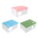 Max Small Animal House Cabin Cages Villa Hut Play Toy Hamster Exercise Toy Pink