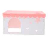 Max Small Animal House Cabin Cages Villa Hut Play Toy Hamster Exercise Toy Pink