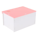 Max Small Animal House Cabin Cages Villa Hut Play Toy Hamster Exercise Toy Pink