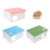 Max Small Animal House Cabin Cages Villa Hut Play Toy Hamster Exercise Toy Pink