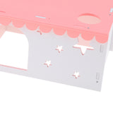Max Small Animal House Cabin Cages Villa Hut Play Toy Hamster Exercise Toy Pink