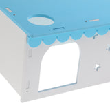 Max Small Animal House Cabin Cages Villa Hut Play Toy Hamster Exercise Toy Blue