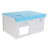 Max Small Animal House Cabin Cages Villa Hut Play Toy Hamster Exercise Toy Blue
