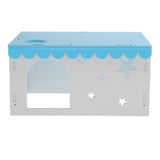 Max Small Animal House Cabin Cages Villa Hut Play Toy Hamster Exercise Toy Blue
