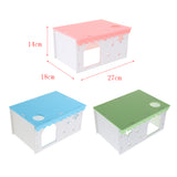 Max Small Animal House Cabin Cages Villa Hut Play Toy Hamster Exercise Toy Blue