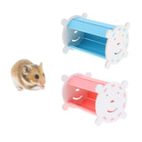 Max Small Animals Hamster Gerbil Colorful Tunnel House Nest Rest Bedroom Blue