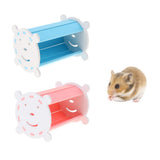 Max Small Animals Hamster Gerbil Colorful Tunnel House Nest Rest Bedroom Blue