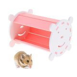 Max Small Animals Hamster Gerbil Colorful Tunnel House Nest Rest Bedroom Pink