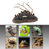 Maxbell Resin Reptile Terrarium Ornament Turtle Lizard Hideouts Landscape Decor