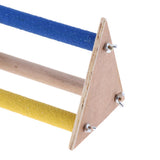 Maxbell Parrot Perch Table Top Stand Platform Paw Grinding Chew Toy Pet Playstand 2