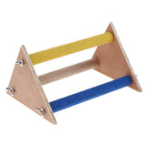 Maxbell Parrot Perch Table Top Stand Platform Paw Grinding Chew Toy Pet Playstand 2