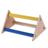 Maxbell Parrot Perch Table Top Stand Platform Paw Grinding Chew Toy Pet Playstand 2