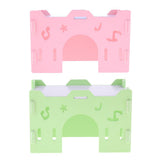 Maxbell Hamster Hideout House Wooden Living Hut Exercise Funny Nest Toy green