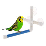 Maxbell Parrot Stand Perch Shower Standing Toy with Suction Cup Bird Supplies