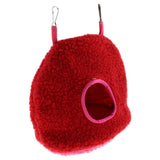 Maxbell Parrot Bird Hammock Hanging Cave Snuggle Happy Hut Tent Bed Toy Red