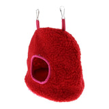 Maxbell Parrot Bird Hammock Hanging Cave Snuggle Happy Hut Tent Bed Toy Red