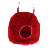 Maxbell Parrot Bird Hammock Hanging Cave Snuggle Happy Hut Tent Bed Toy Red