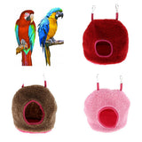Maxbell Parrot Bird Hammock Hanging Cave Snuggle Happy Hut Tent Bed Toy Red