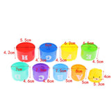 Maxbell Parrot Food Toys Educational Stacking Cup Toy Chewing Training for Bird