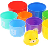 Maxbell Parrot Food Toys Educational Stacking Cup Toy Chewing Training for Bird