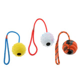 Maxbell Pet Dog and Cat Interactive Play Interactive Ball with Rope Toy Yellow