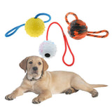 Maxbell Pet Dog and Cat Interactive Play Interactive Ball with Rope Toy Yellow